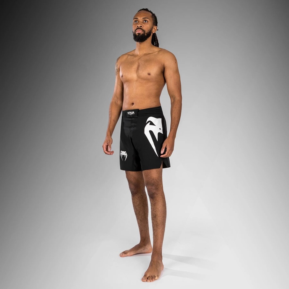 Venum Black & White Fight Shorts